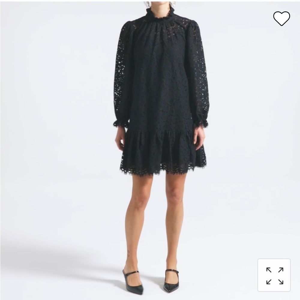 Brand New J. Crew Ruffleneck lace dress size XS